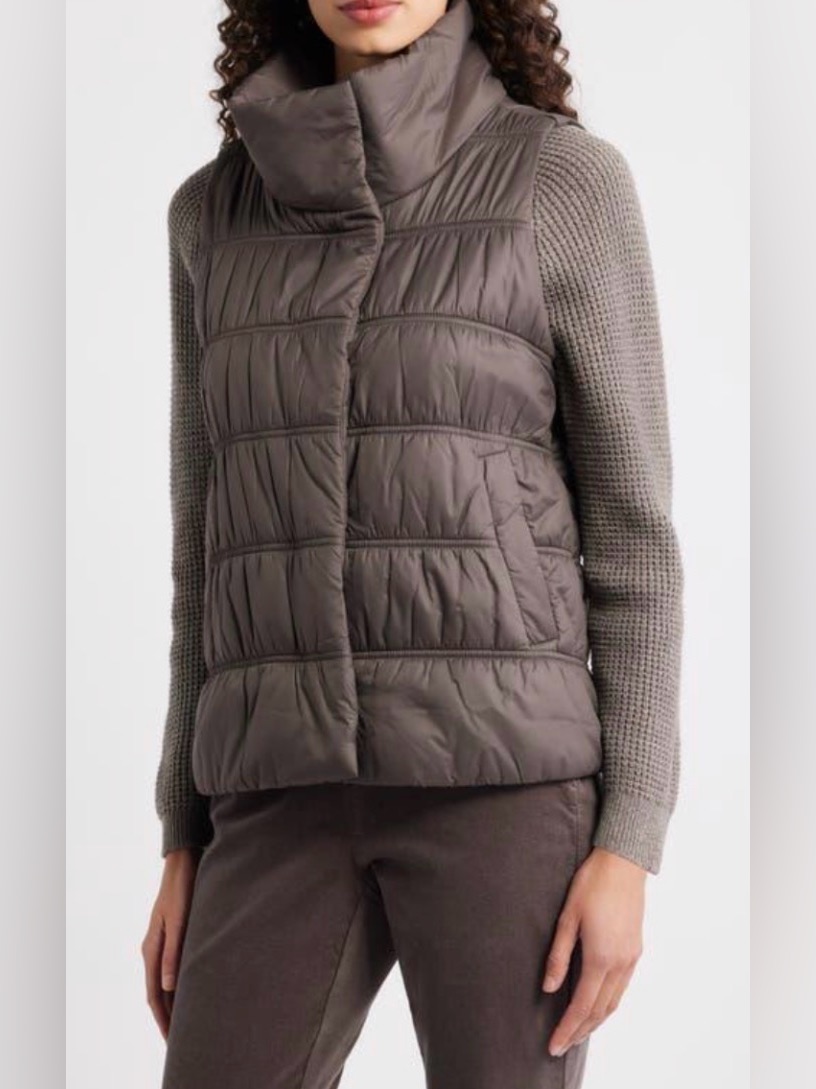 Eileen Fisher Duck Down Puffer Vest
